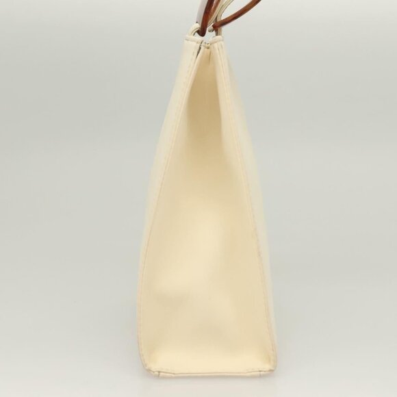 SAINT LAURENT Hand Bag Nylon Beige Auth BA3156 - Picture 4 of 16
